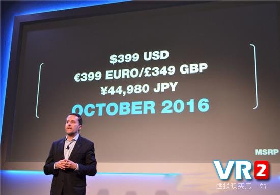 索尼公布PSVR售价399美元10月发售