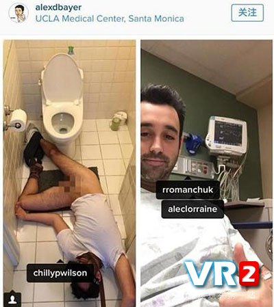 老外玩VR成人游戏撸晕在厕所