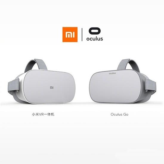 小米VR一体机(左)和Oculus Go(右)